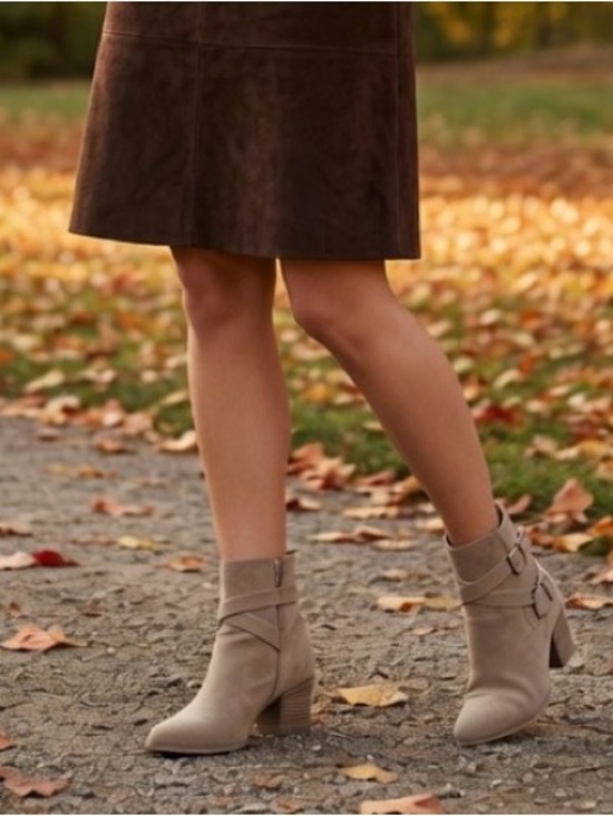 Anthropologie Shoes - Anthropologie Paola Ferri Alba Moda Tan Suede Ankle Booties Size 7 /37 EURO